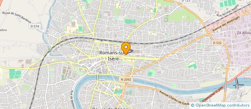 localisation de l'entreprise L'AUTOMOBILE AUTREMENT à ROMANS-SUR-ISERE