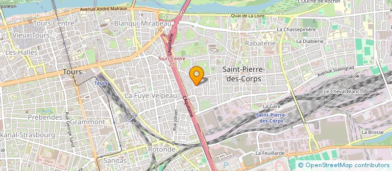 localisation de l'entreprise L'AUTOMOBILIER à SAINT-PIERRE-DES-CORPS