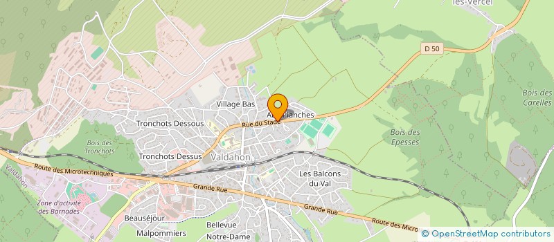 localisation de l'entreprise L'AUTORAIL X2800 DU HAUT DOUBS  VALDAHON