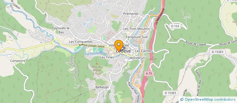 localisation de l'entreprise L'AUTRE ACTION UTOPIQUE TOURNEE VERS LA RENCONTRE ET L'EMANCIPATION à LODEVE