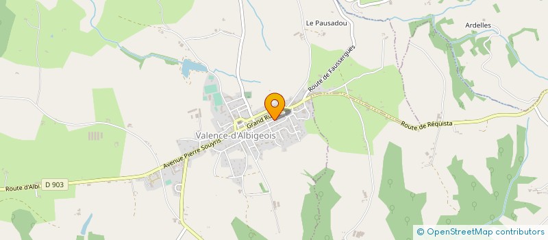 localisation de l'entreprise L'AUTRE AGENCE SARL  VALENCE-D'ALBIGEOIS