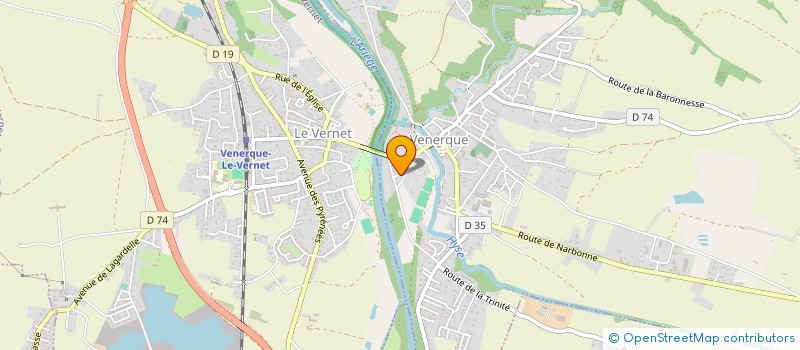 localisation de l'entreprise L'AUTRE COTE DU MIROIR à VENERQUE