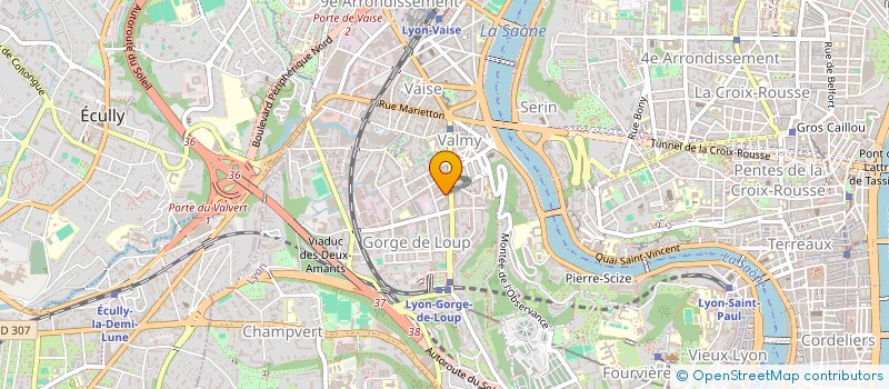 localisation de l'entreprise L AUTRE COTE DU  MONDE PRODUCTION  LYON 4EME