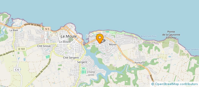 localisation de l'entreprise L'AUTRE LOCATION à LE MOULE