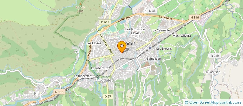 localisation de l'entreprise L'AUTRE PAGE  PRADES