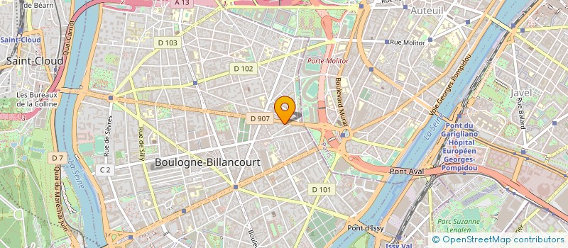 localisation de l'entreprise L'AUTRE RIVE à BOULOGNE-BILLANCOURT