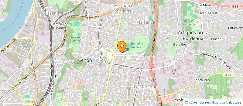localisation de l'entreprise L'AUTRE RIVE à CENON