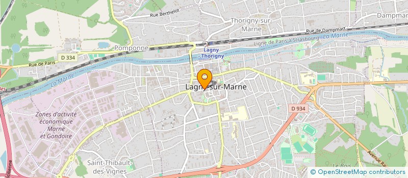 localisation de l'entreprise L'AUTRE RIVE LAGNY SUR MARNE à LAGNY-SUR-MARNE