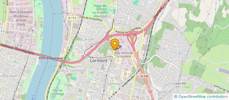 localisation de l'entreprise L'AUTRE RIVE LORMONT  LORMONT