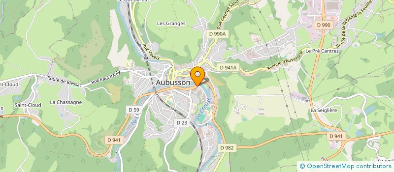 localisation de l'entreprise L'AUTRE SCENE à AUBUSSON