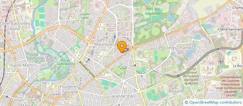 localisation de l'entreprise L'AUTRE WEGA  RENNES