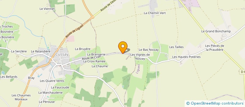 localisation de l'entreprise L'AUVERDERIE  CUSSAY