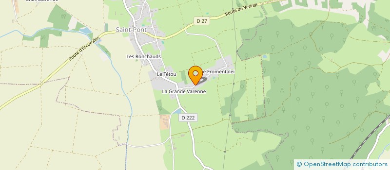 localisation de l'entreprise L'AUVERGNE MAURICE à SAINT-PONT