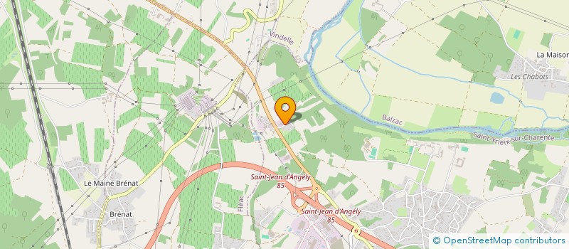 localisation de l'entreprise L'AUXANCE  SAINT-YRIEIX-SUR-CHARENTE