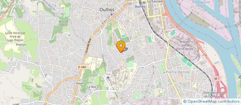 localisation de l'entreprise L'AUXILIAIRE ACHATS DE L'ENTREPRISE  OULLINS-PIERRE-BENITE