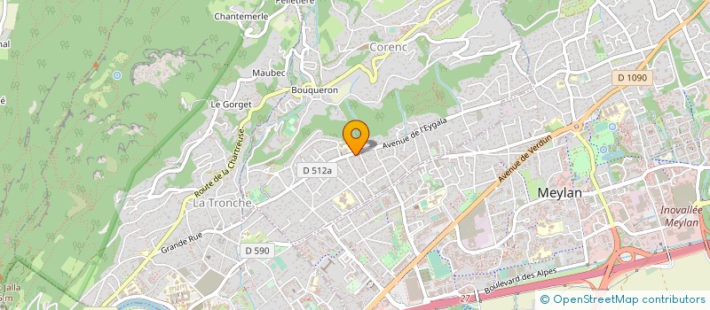 localisation de l'entreprise L'AUXILIAIRE DU PARTICULIER à LA TRONCHE