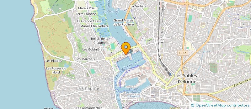 localisation de l'entreprise L'AUZANCE SCI à LES SABLES D'OLONNE