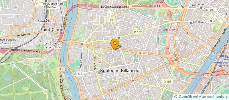 localisation de l'entreprise L'AVANT GARDISTE à BOULOGNE-BILLANCOURT