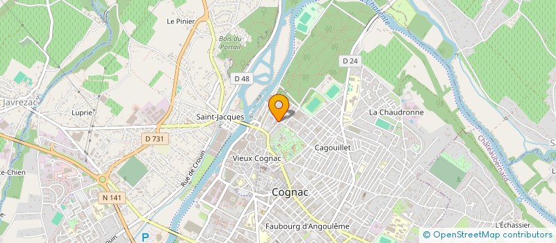 localisation de l'entreprise L AVANT SCENE à COGNAC