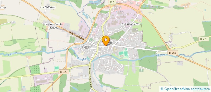 localisation de l'entreprise L AVANT SCENE CANDEENNE  CANDE