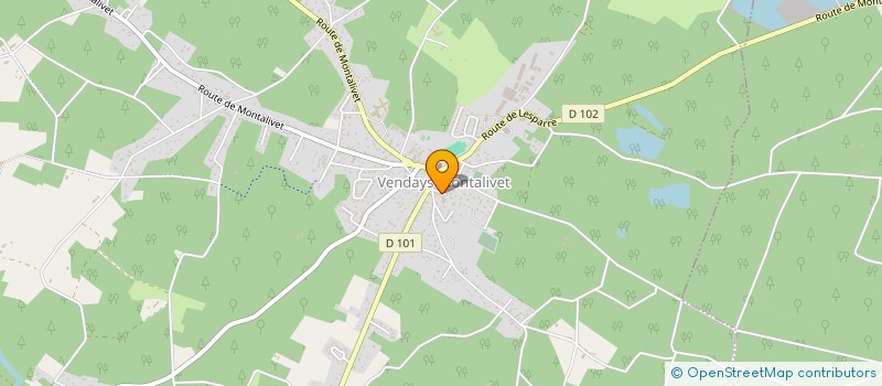 localisation de l'entreprise L'AVANT-SCENE DE LA BREDE  VENDAYS-MONTALIVET