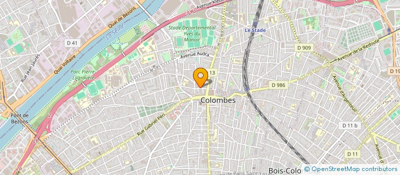 localisation de l'entreprise L'AVANT SEINE - THEATRE DE à COLOMBES