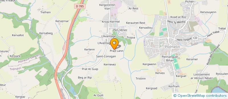 localisation de l'entreprise L'AVANTAGE  PLOMELIN