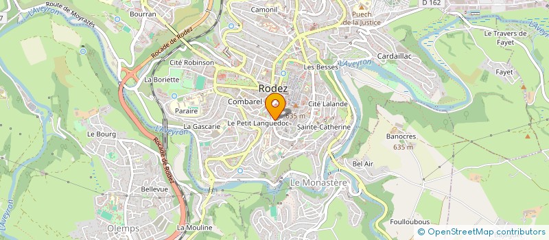 localisation de l'entreprise L'AVE RONNAIS  RODEZ