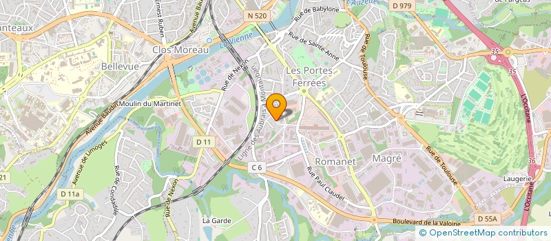 localisation de l'entreprise L'AVEC 3N à LIMOGES