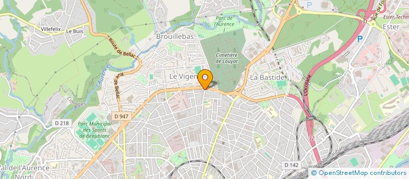 localisation de l'entreprise L'AVEIRO à LIMOGES