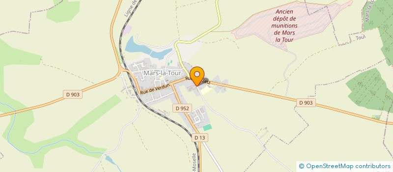 localisation de l'entreprise L'AVELINE  MARS-LA-TOUR