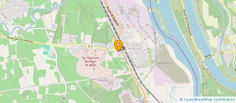 localisation de l'entreprise L'AVENE  LAUDUN-L'ARDOISE