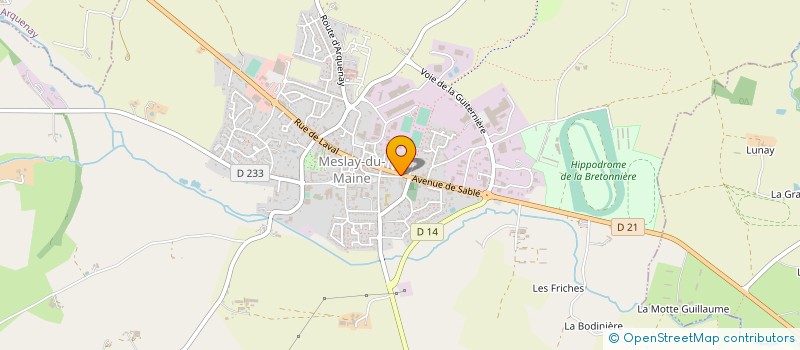 localisation de l'entreprise L'AVENIO  MESLAY-DU-MAINE