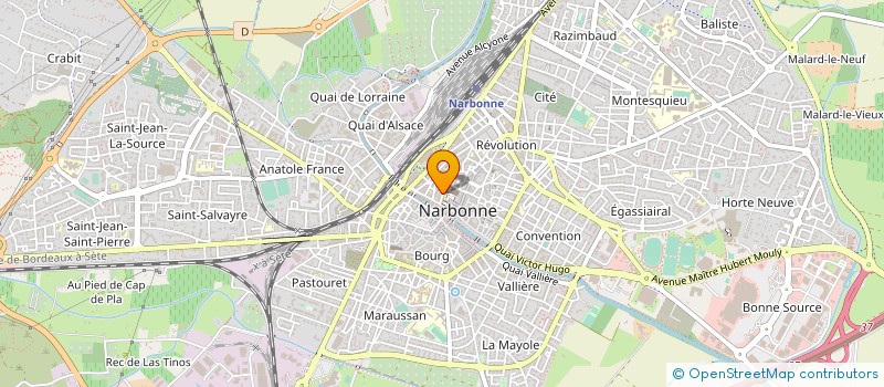 localisation de l'entreprise L'AVENIR  NARBONNE