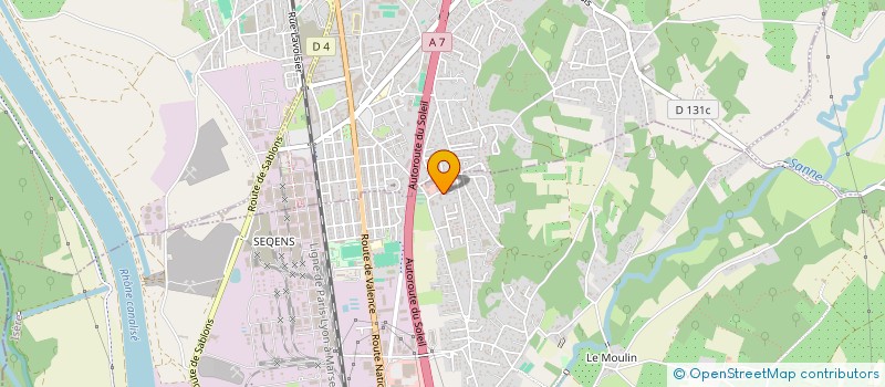 localisation de l'entreprise L'AVENIR 38  SALAISE-SUR-SANNE