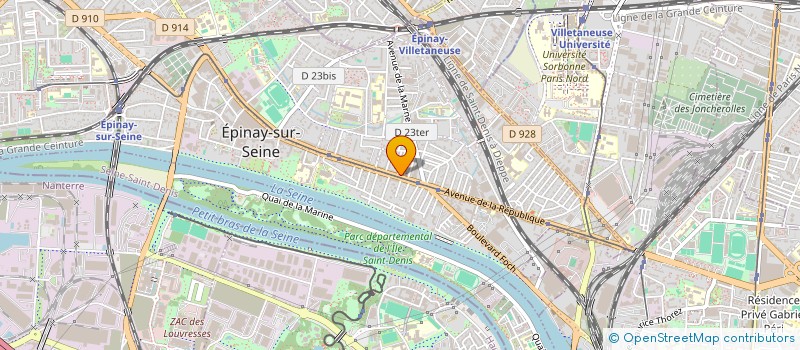 localisation de l'entreprise L'AVENIR à EPINAY-SUR-SEINE