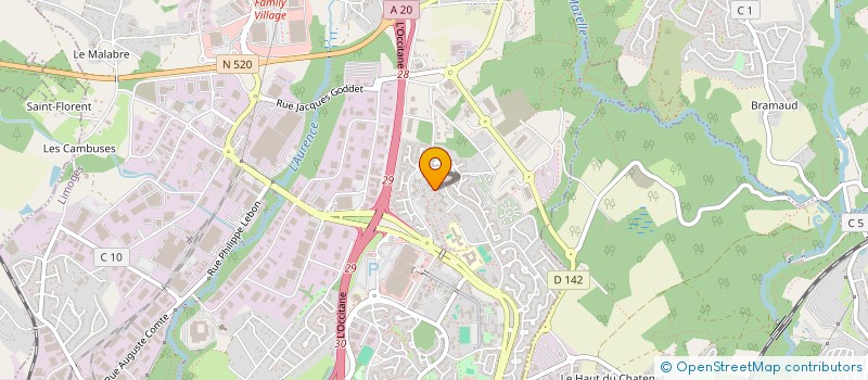 localisation de l'entreprise L'AVENIR à LIMOGES
