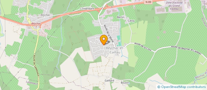 localisation de l'entreprise L AVENIR  BEYCHAC-ET-CAILLAU