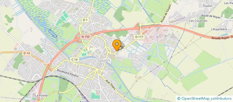 localisation de l'entreprise L'AVENIR  SAUJON