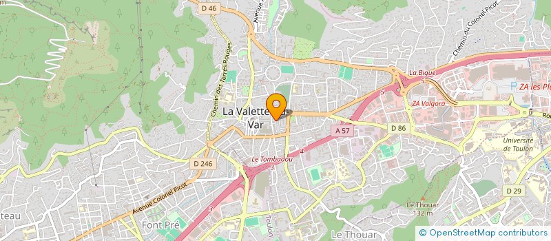 localisation de l'entreprise L'AVENIR à LA VALETTE-DU-VAR