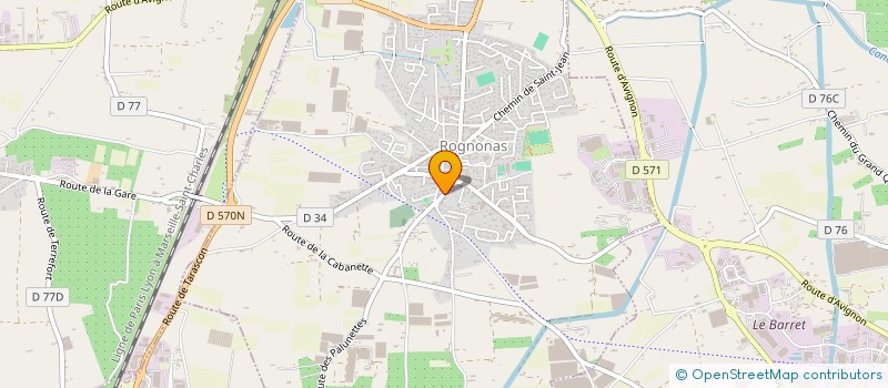 localisation de l'entreprise L'AVENIR  ROGNONAS