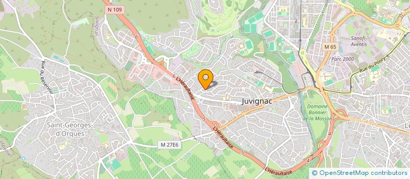 localisation de l'entreprise L'AVENIR  JUVIGNAC
