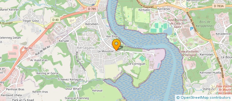 localisation de l'entreprise L'AVENIR  QUIMPER