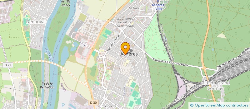 localisation de l'entreprise L AVENIR D ACHERES à ACHERES