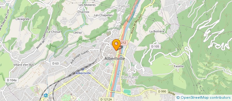 localisation de l'entreprise L AVENIR DES ALPES SARL  ALBERTVILLE