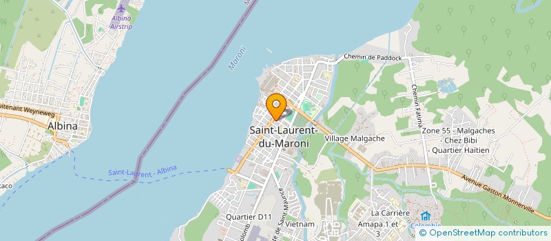 localisation de l'entreprise L'AVENIR DES JEUNES à SAINT-LAURENT-DU-MARONI