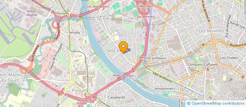 localisation de l'entreprise L'AVENIR DES SEPT DENIERS à TOULOUSE