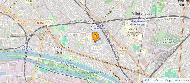localisation de l'entreprise L'AVENIR DU BATIMENT à EPINAY-SUR-SEINE