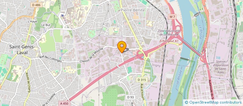 localisation de l'entreprise L'AVENIR ECHAFAUDAGES  IRIGNY