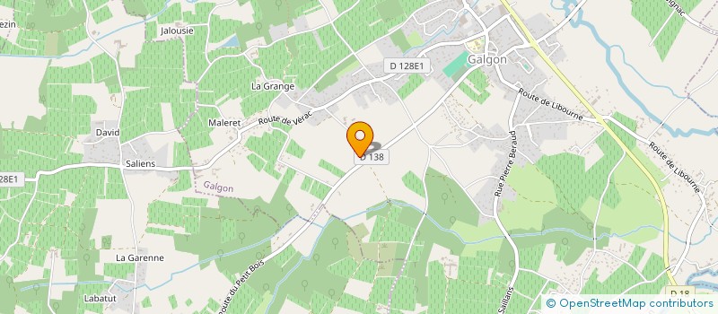 localisation de l'entreprise L'AVENIR GALGONNAIS  GALGON